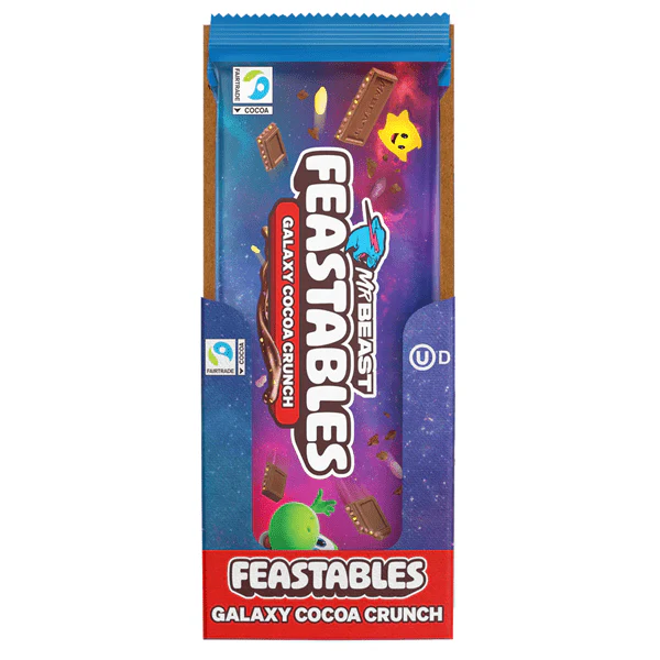 MrBeast Feastables Super Mario Galaxy Crunch Chocolate (60g) – Limited Edition Crispy Chocolate Bar - Image 3