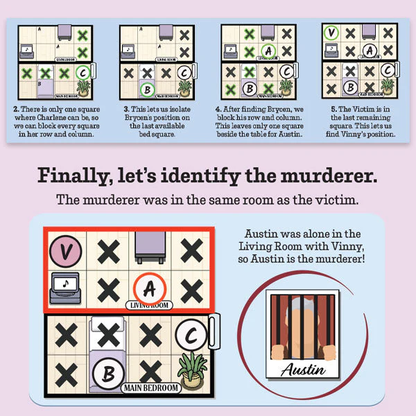 Murdoku Volume 1 Puzzle Book 80 Murder Mystery Logic Puzzles - Image 3