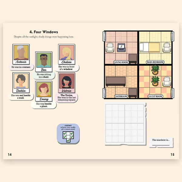 Murdoku Volume 1 Puzzle Book 80 Murder Mystery Logic Puzzles - Image 4