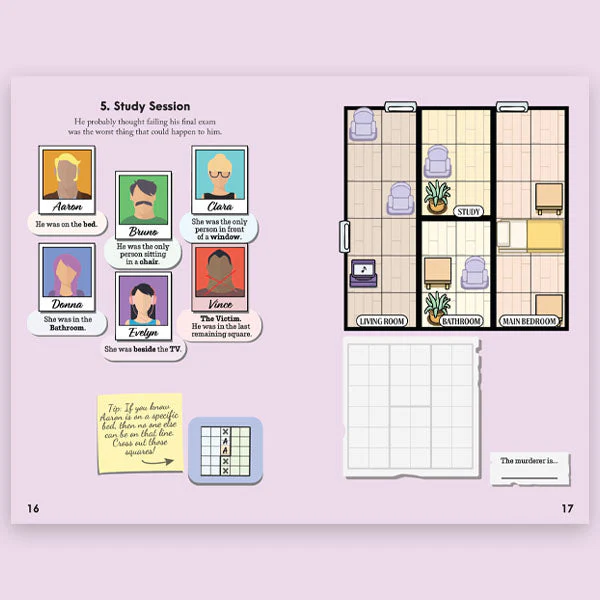 Murdoku Volume 1 Puzzle Book 80 Murder Mystery Logic Puzzles - Image 5