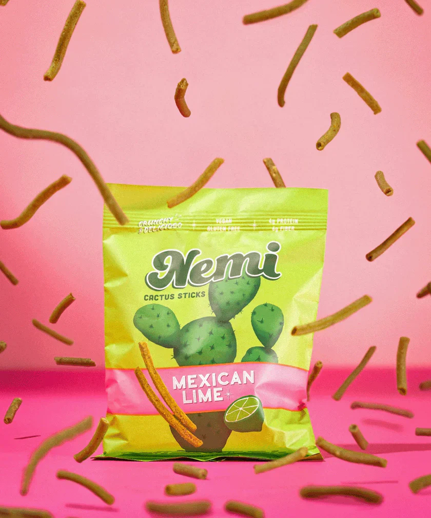 Nemi Cactus Crunchy Sticks - Mexican Lime - Image 2
