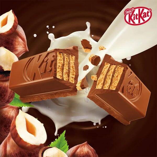 Nestlé Kit Kat Milk Chocolate Hazelnut Flavored Wafer Cookies (120g) Imported - Image 2