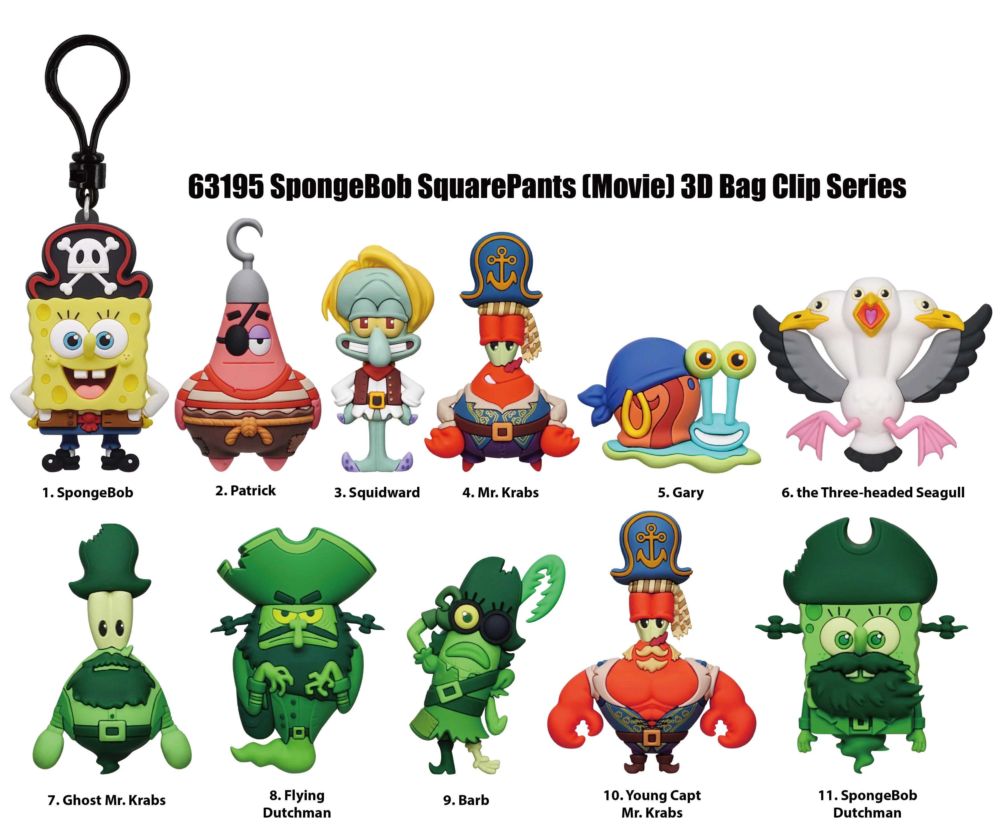 Nickelodeon: SpongeBob SquarePants Movies 3D Foam Bag Clip Blind Bag (1pc) - Image 2