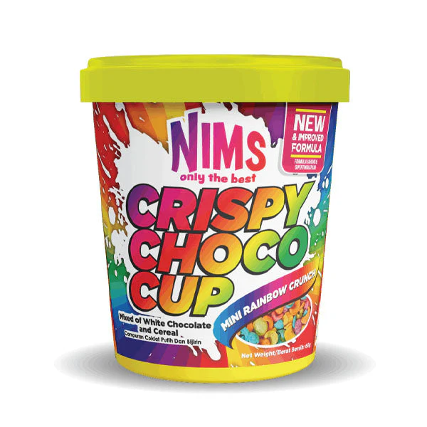 NIMS Crispy Choco Cup Chocolate Cereal Grab-And-Go Snack (60g) Multiple Flavors - Image 3