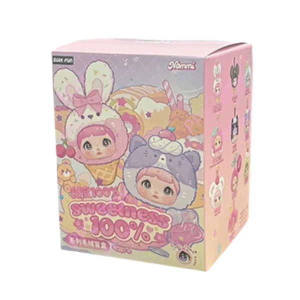 Nommi 100% Sweetness Series Kawaii Plush Doll Keychain Blind Box (1pc) - Image 12