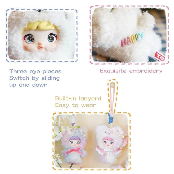 Nommi Baby Series Kawaii Plush Doll Hanger Blind Box (1pc) - Image 9