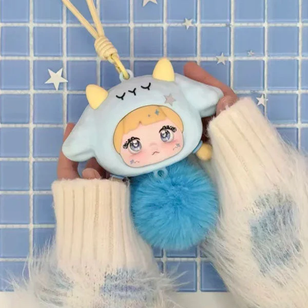 Nommi Forest Melodies Silicone Earbud Case Plush Animal Keychain Blind Box (1pc) - Image 2