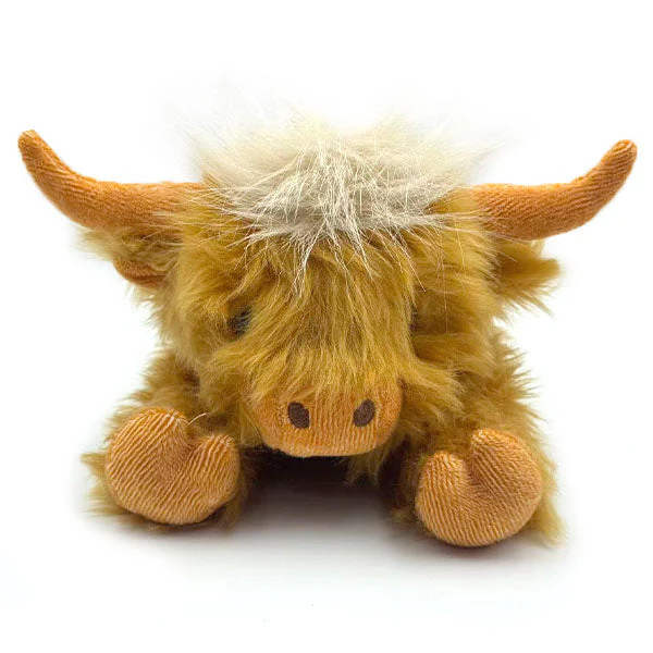 Highland Cow 11" Fluffy Novelty Plush Toy (1pc) - Image 2