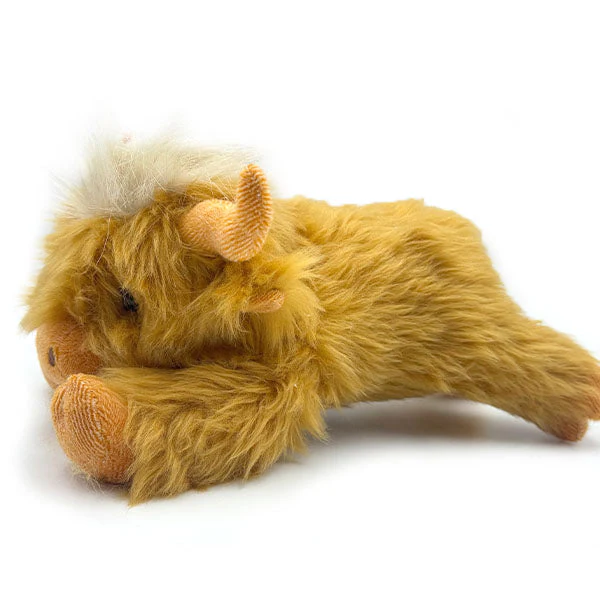 Highland Cow 11" Fluffy Novelty Plush Toy (1pc) - Image 3
