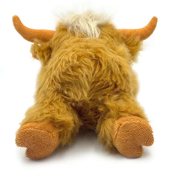 Highland Cow 11" Fluffy Novelty Plush Toy (1pc) - Image 4