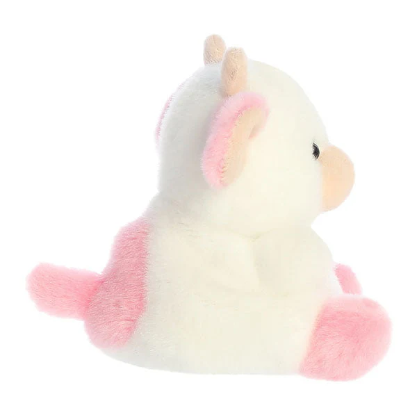 Original Palm Pals™ Belle Strawberry Cow 5" Plush Toy - Image 3