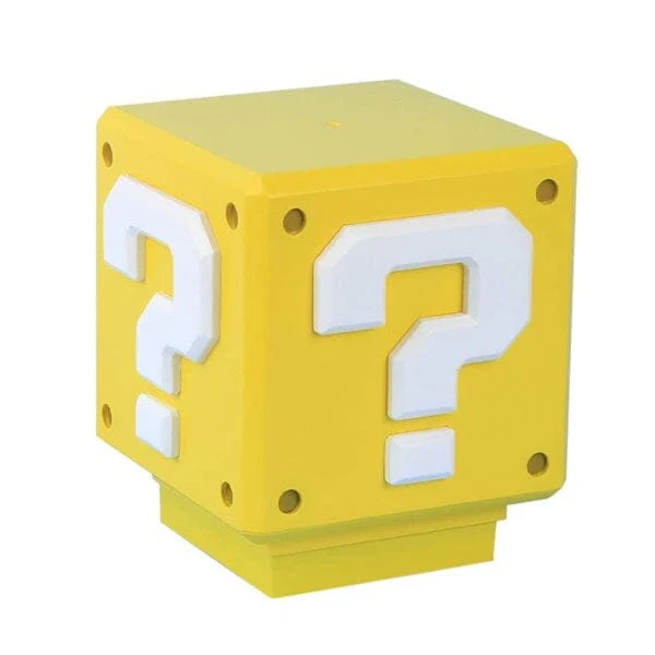 Paladone Super Mario Bros Question Mark Box Mini 3" Novelty Tabletop Lamp - Image 3