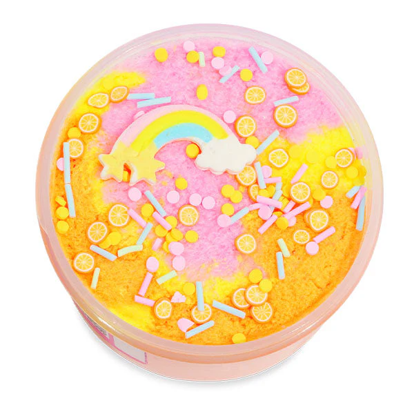PeachyBbies Novelty Slime Fidget Putty (7oz Jar) "Rainbow Sherbet" Cloud Dough Slime - Image 2