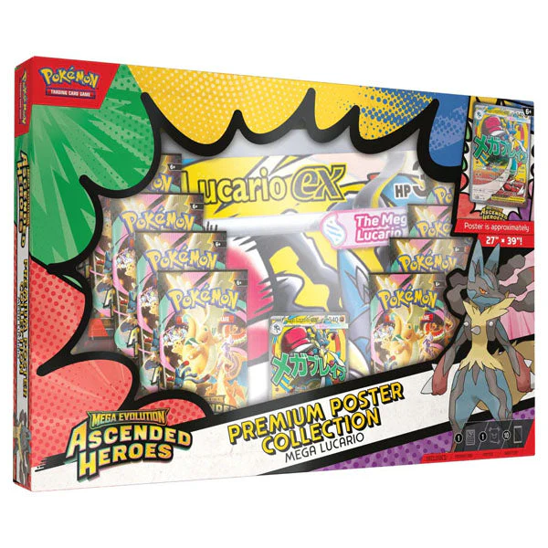 Pokémon TCG: Mega Evolution Ascended Heroes Premium Poster Collection (100 Cards + Giant Poster) - Image 3