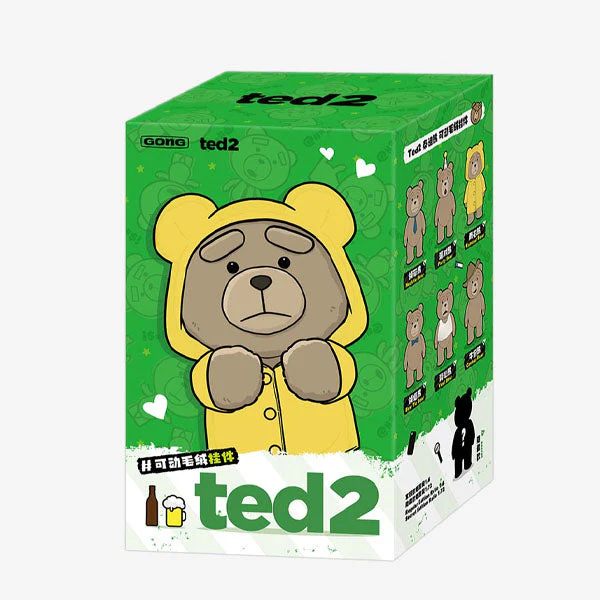 Pop Mart x Ted 2: Teddy Bear Action Series Posable Plush Keychain Blind Box (1pc) - Image 15