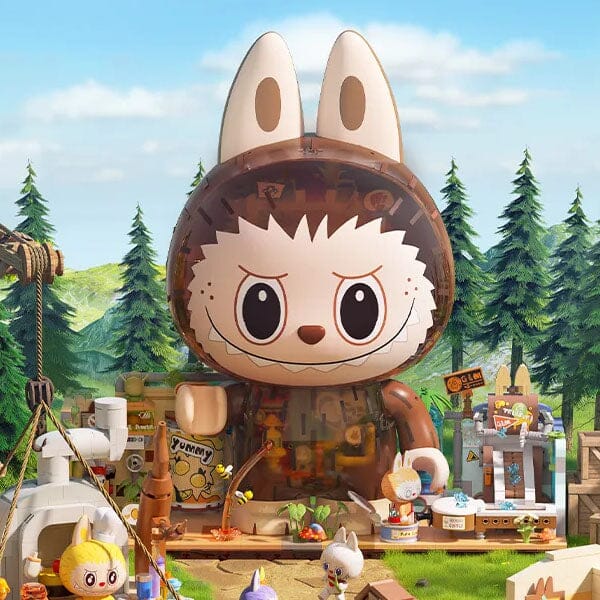 Pop Mart x THE MONSTERS: Labubu Forest Secret Base Tree House Building Block Set - Playful Home (497pc) - Image 6