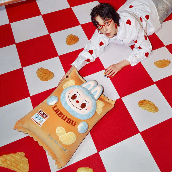 Pop Mart x THE MONSTERS: Wacky Mart Labubu Chips Giant 22" Plush Doll Pillow (1pc) - Image 3