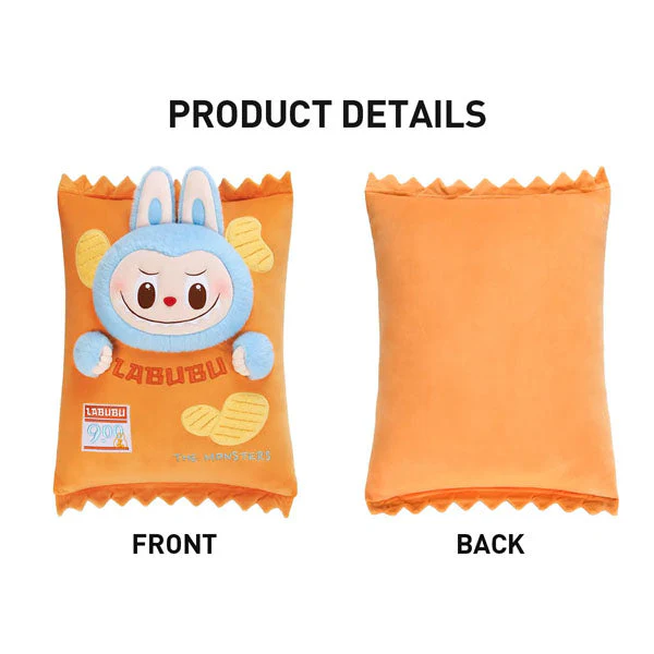 Pop Mart x THE MONSTERS: Wacky Mart Labubu Chips Giant 22" Plush Doll Pillow (1pc) - Image 5