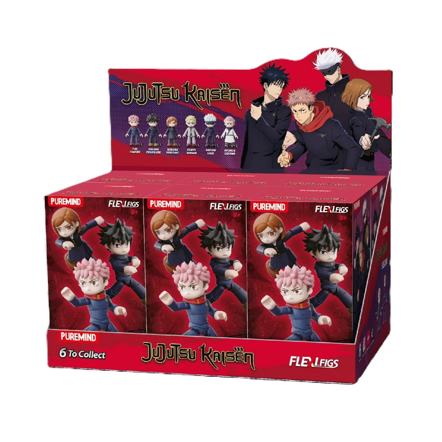 Puremind Jujutsu Kaisen Flexifigs Total Assault Buildable Figures Blind Box (1pc) - Image 2