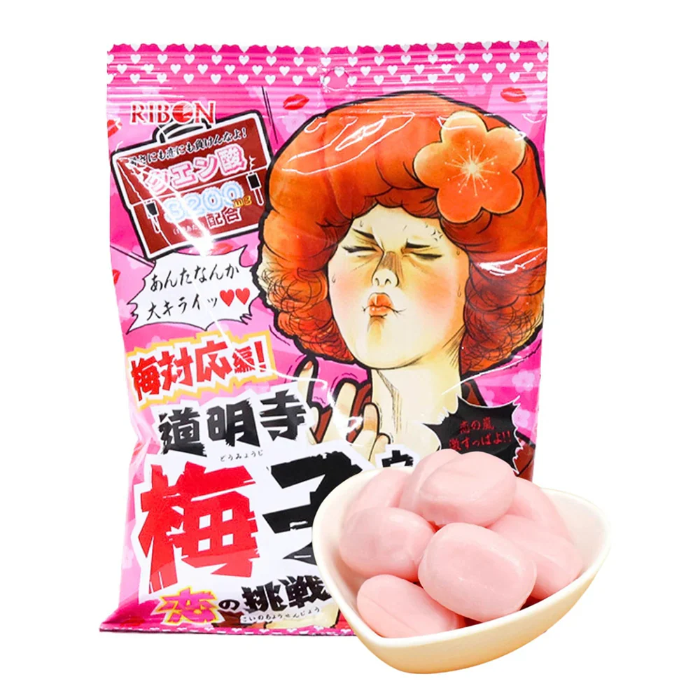 RIBON Sour Challenge! Plum Sour Candy - 60g - Image 3