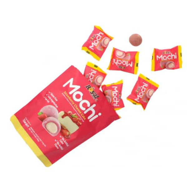 Royal Family Mochi Rice Treats (12pc) Strawberry Cheesecake - Image 2