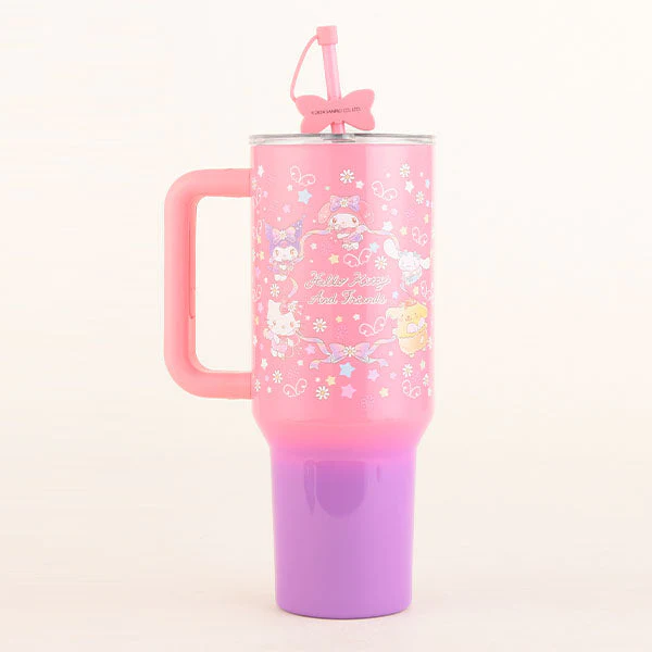 Sanrio Hello Kitty & Friends 40oz Ultimate Insulated Stainless Steel Drink Tumbler (1pc) Includes Straw & Charm - Image 2