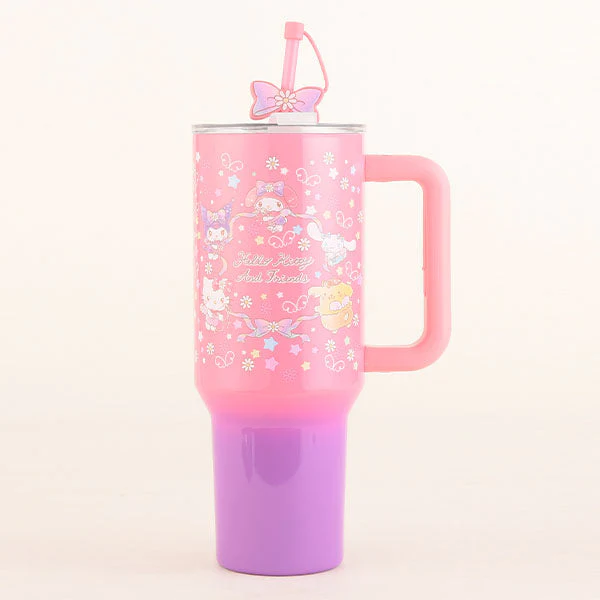 Sanrio Hello Kitty & Friends 40oz Ultimate Insulated Stainless Steel Drink Tumbler (1pc) Includes Straw & Charm - Image 3