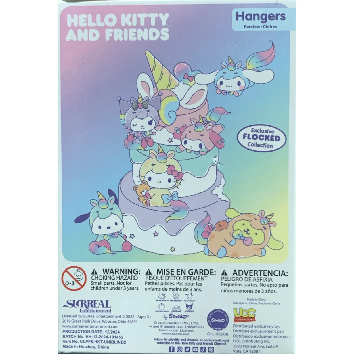 Sanrio Hello Kitty & Friends Pastel Flocked Collection Hangers Mystery Pack (1pc) - Image 3