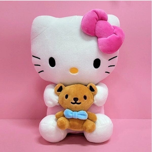 Sanrio Hello Kitty With Teddy Bear Friend Large 20" Plush Toy - Image 2