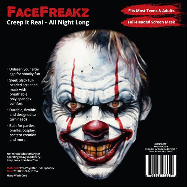FaceFreakz Sheisty Mask Transparent Halloween Stocking Balaclava (Multiple Styles) - Image 4