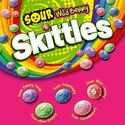 SKITTLES Sour Wild Berry Candy Single Pack - Image 2