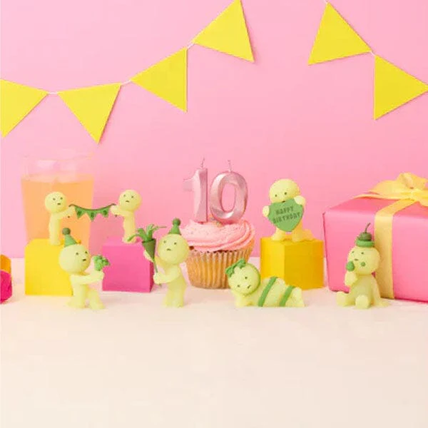 Smiski 10th Birthday Series Collectible Glow in the Dark Figurine Blind Box (1pc) - Image 4