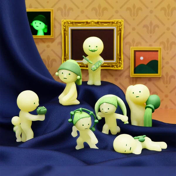 Smiski Museum Series Collectible Glow in the Dark Figurine Blind Box (1pc) - Image 2