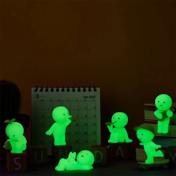 Smiski Sunday Series Collectible Glow in the Dark Figurine Blind Box (1pc) - Image 9