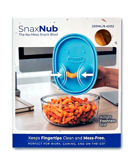 SnaxNub The No-Mess Snack Bowl w/ Silicone Pinchers (250mL Capacity) Color Ships Assorted - Image 3