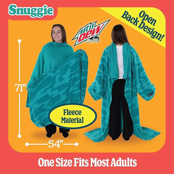 Snuggie® The Original Wearable Blanket Fleece Mountain Dew Baja Blast - Image 6