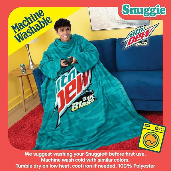 Snuggie® The Original Wearable Blanket Fleece Mountain Dew Baja Blast - Image 7