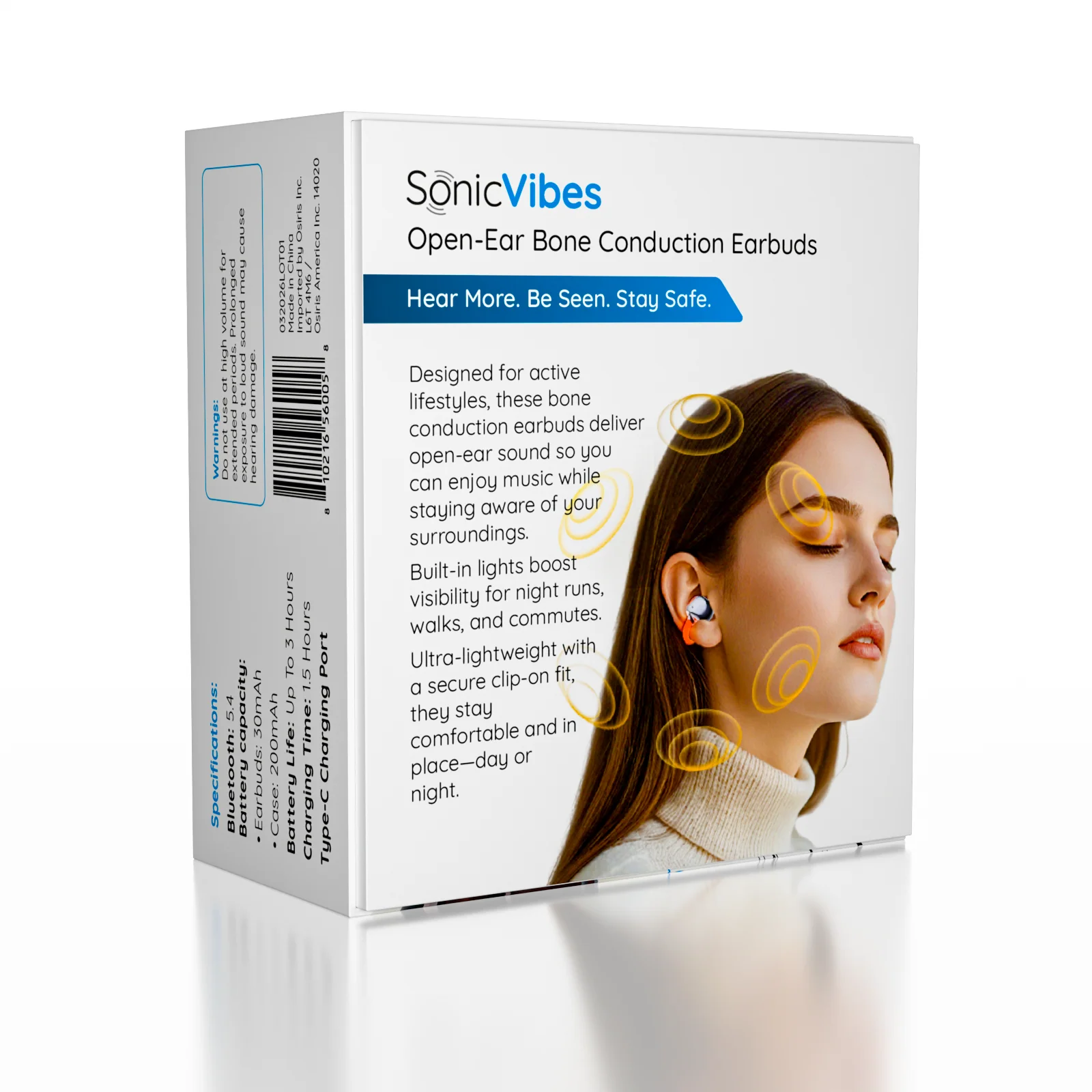 SonicVibes: Bone Conduction LightUp Earbuds - Image 2