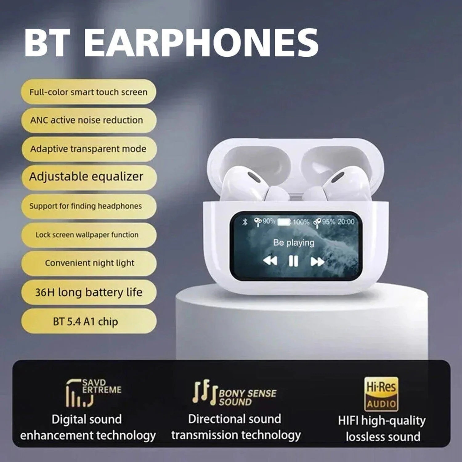 SonicVibes Earbuds w/ Touchscreen Case - Image 12