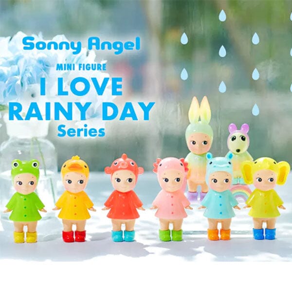 Sonny Angel Collectable Mini Cherub Figurines Limited Edition "I Love Rainy Day" Series Blind Box (1pc) - Image 2