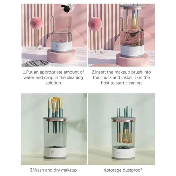 SpinRenew Pro: Spinning Ultrasonic Makeup Brush & Sponge Cleaner Machine - Image 5