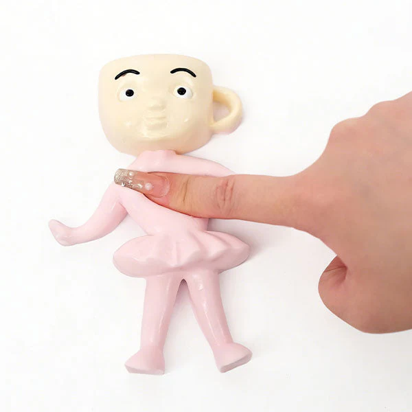 SqueezeSquad Italian Brainrot Taba Deluxe Premium Silicone Squishy® Fidget Toy - Cappuccino Dancer Meme Buddy - Image 2
