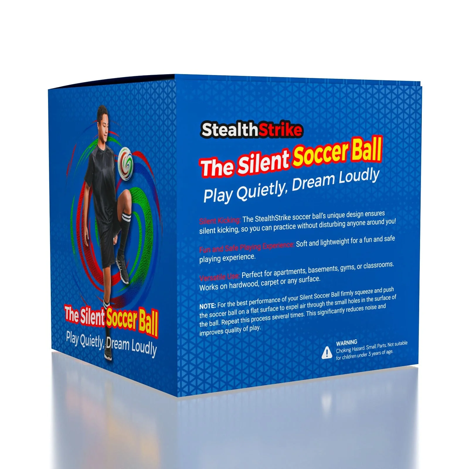 StealthStrike: The Silent Soccer Ball With Cloth Cover - Image 2