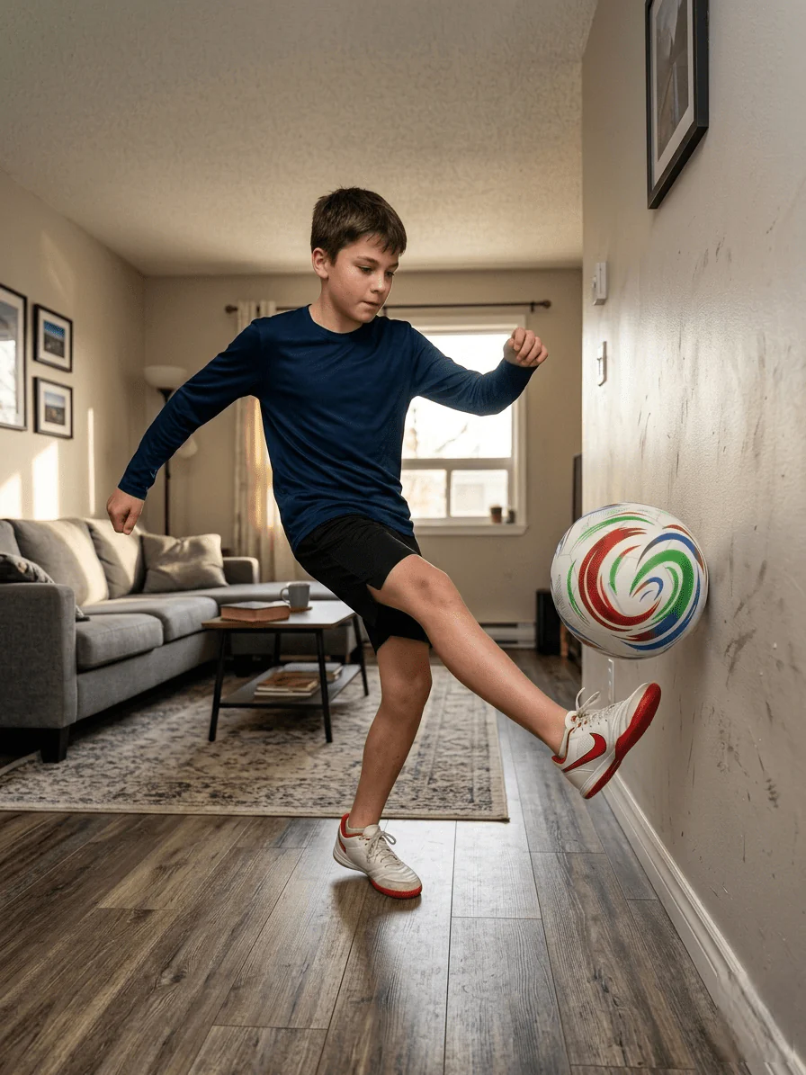 StealthStrike: The Silent Soccer Ball With Cloth Cover - Image 3