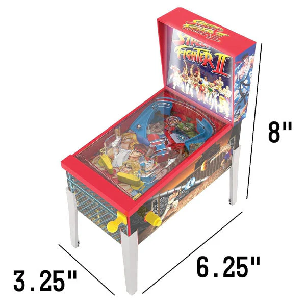 Street Fighter II Collector Series Mini Tabletop Arcade Pinball - Image 3