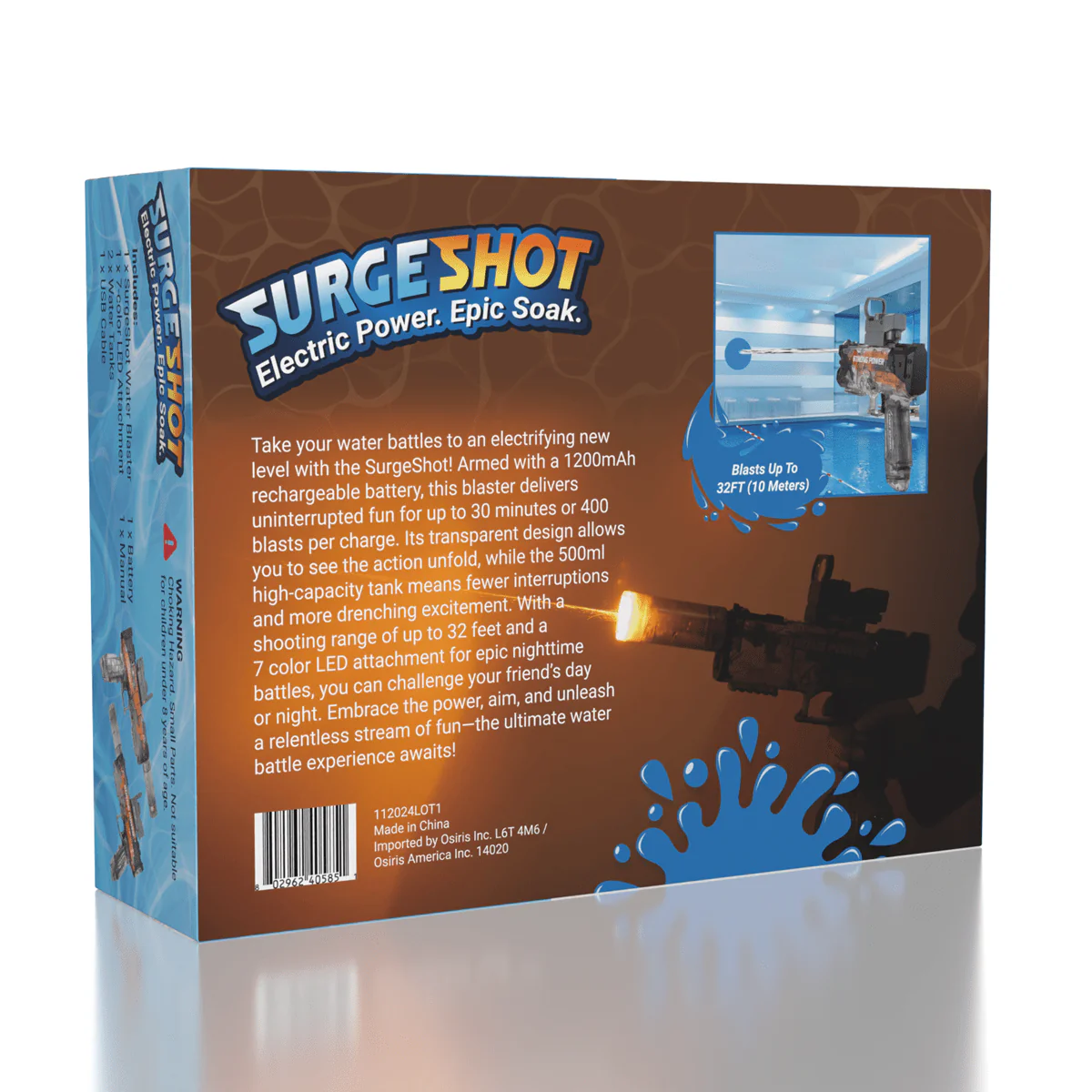 SurgeShot: Rechargeable Automatic Water Blaster Gun - Image 2