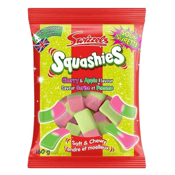 Swizzels Squashies Cherry & Apple Flavor Gummy Candy (160g) Imported From England - Image 2