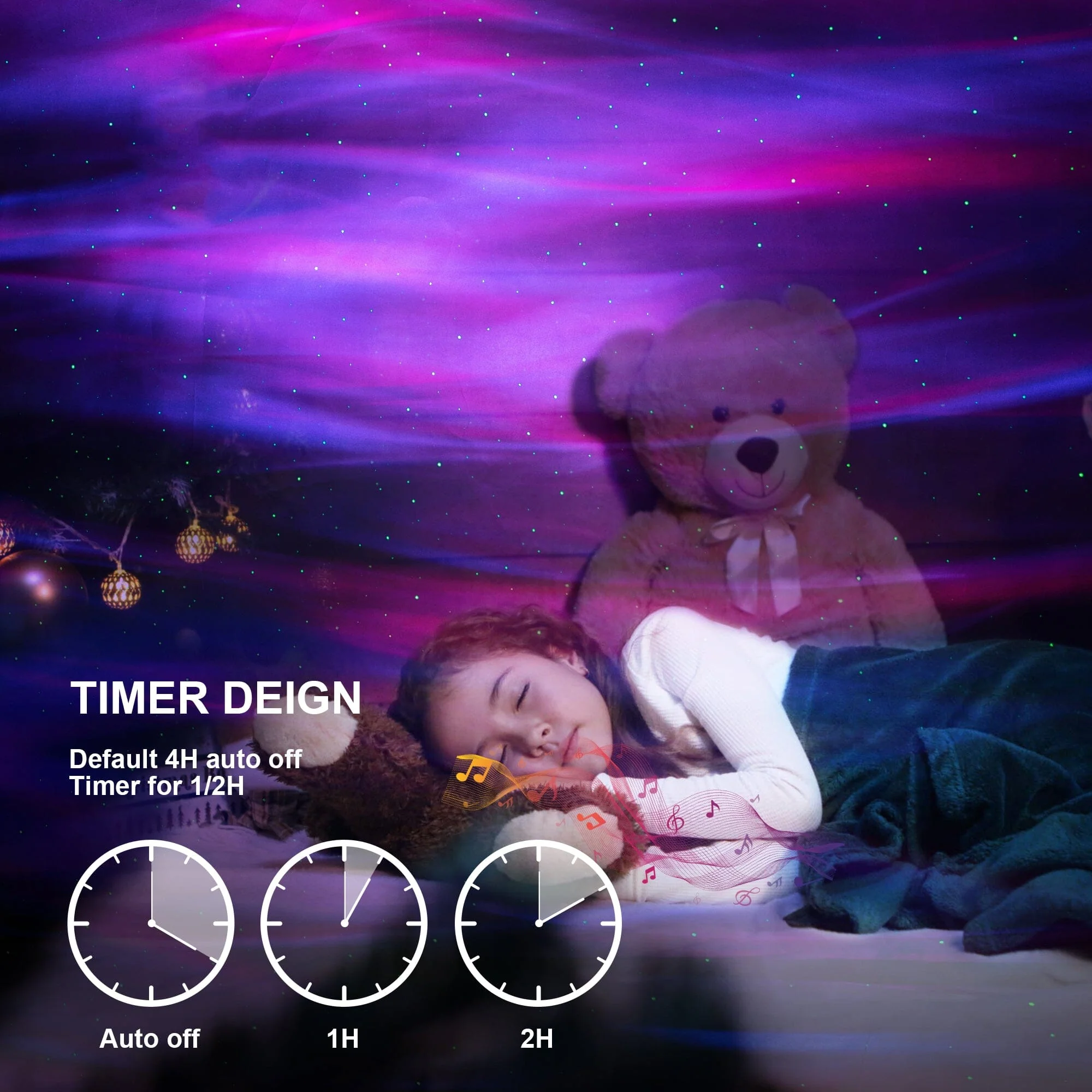 TikTastic: 3-in-1 Galaxy Projector, Bluetooth Speaker & Sleep Aid - Image 8