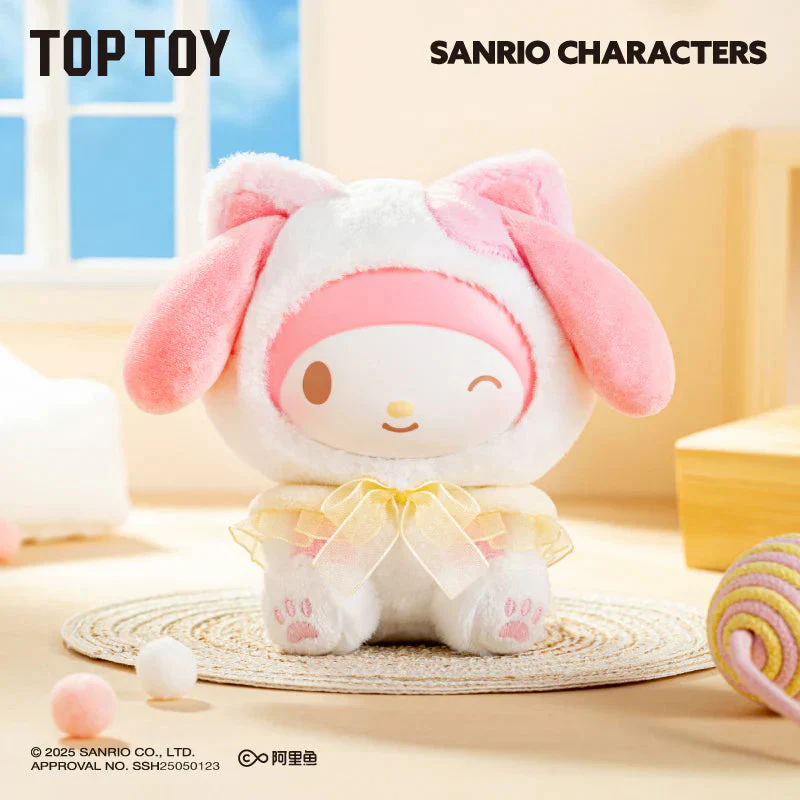 TOP TOY x Sanrio: Play with Kittens Series Plush Keychain Blind Box (1pc) - Image 4