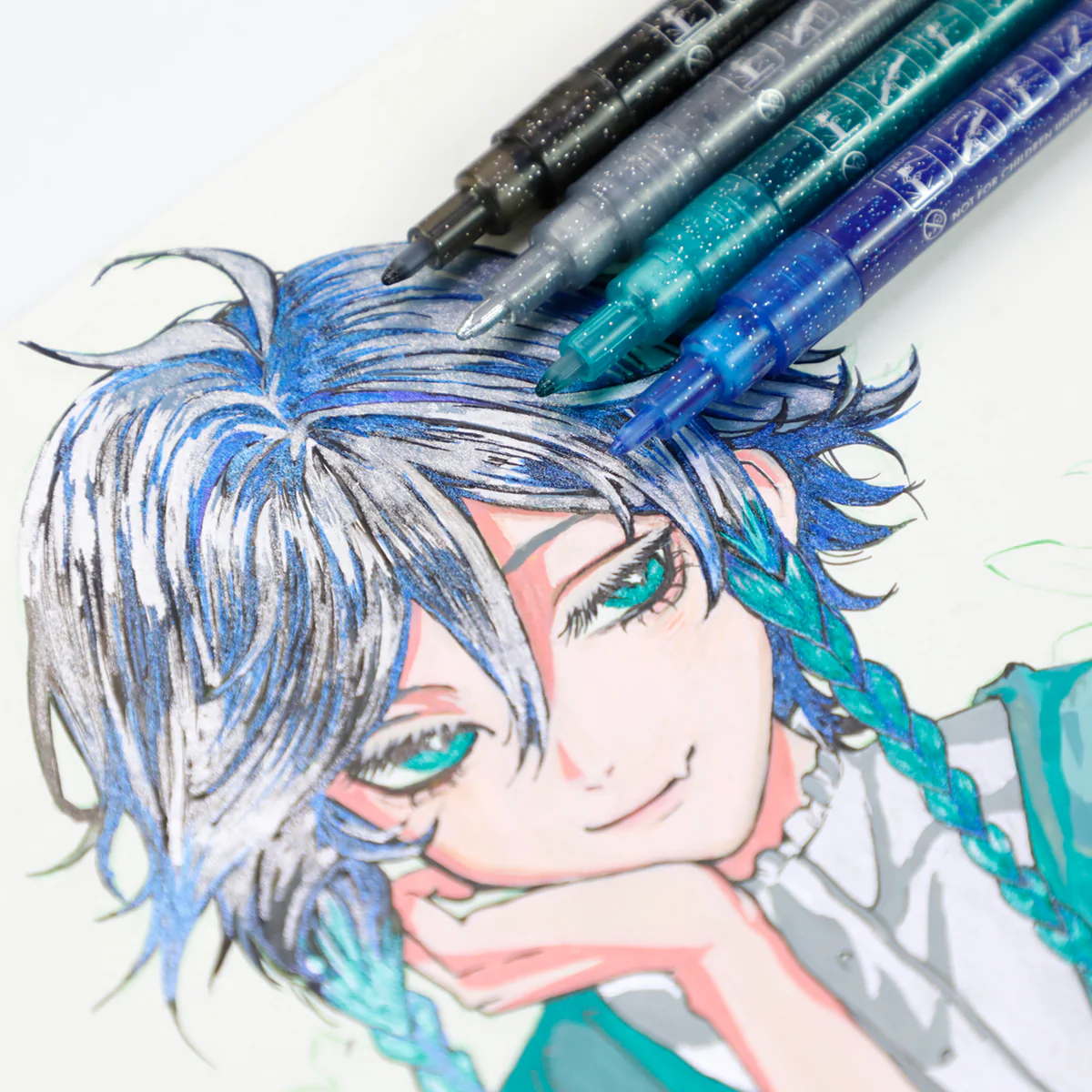 TouchHero - Glitter Pen Markers - 12pk - Image 5